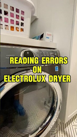 Electrolux dryer error codes #appliancerepair #myappliancecrew #electrolux #homeappliance