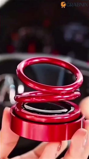 ☀️ Solar Power Rotating Car Aroma Diffuser – 360° Double Ring Design🔖 SKU: 6319#grabnix
