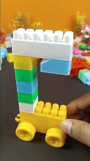 🅲 Building Alphabet Letter C with Colorful Blocks | KD Building Blocks #shorts