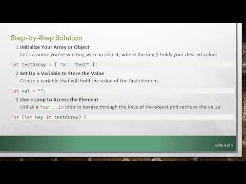 How to Get the First Element of an Array in JavaScript Without Using array[0]