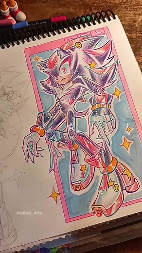 Este dibujo lo hice en un live hace unos días💗🫰☺️ El dibujo completo está en mi Instagram... #paratiiiiiiiiiiiiiiiiiiiiiiiiiiiiiii #fypシ゚viral #shadowthehedgehog #sonicthehedgehog #artistsoftiktok #trendart #mino_4rtx #sonic #sketchbookart #tradicionalart #dibujo #sonicfanart #sketchbookideas #sketchbookart #odetari #keepup
