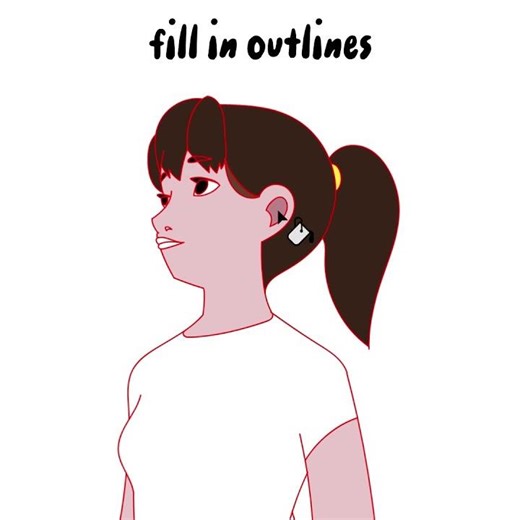 How we color in Adobe Animate #animation #2danimation #framebyframe