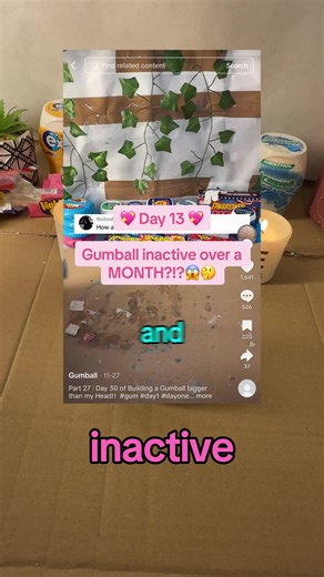 Day 13 of building a Girl Gumball until Gumball and me get married! 💖🍬 #gum #day1 #dayone #date #build