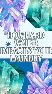 Hard water might be the reason your clothes arent coming out clean or feeling stiff after washing! That’s because hard water is loaded with minerals like calcium and magnesium, and that stuff fights with your detergent. Here are some solutions: 1) Add water softeners to the drum like washing soda, Borax, or Calgon 2) Detergent is also a water softener so try using a little more, you want to see some suds, but not a lot 3) Clean your washer with a sanitizing cycle paired with vinegar every few mo