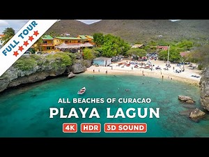 Playa Lagun, Curacao — Beach Walking Videos of ALL Beaches of Curacao (4K, HDR, 3D Sound)