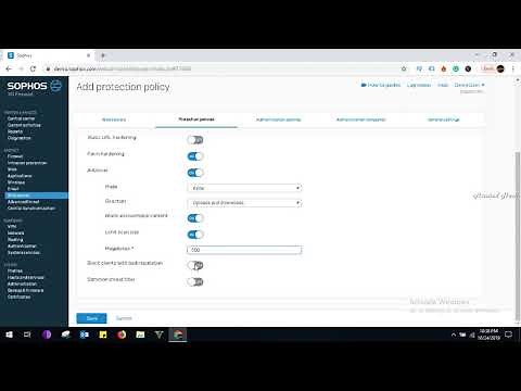 configure web server protection policies in sophos xg firewall 230