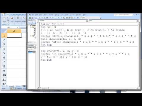Excel VBA Topic 4.3 - Passing By Reference vs Passing By Value