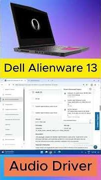Alienware 13 Audio Driver Download & Install | Windows 10/11 #audiodriver
