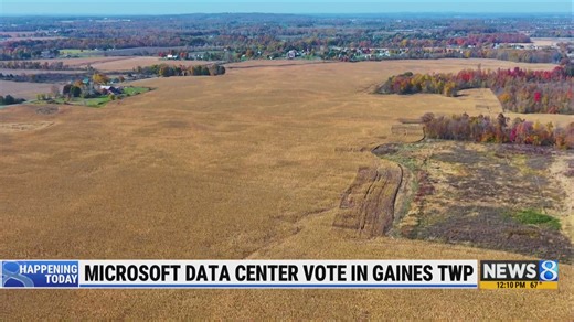 Microsoft data center zoning application on Gaines Township agenda