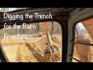 Barn Step 1 Digging the Trench Hitachi EX100