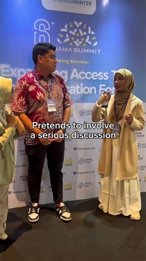 Tutorial on how to do candid pose 😂 #namasummit