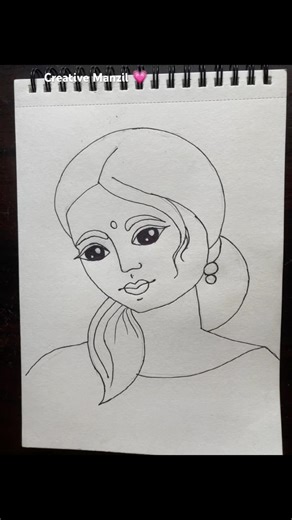 Beautiful Girl Face Drawing ✍️ | part-1 #shorts #viral #drawing