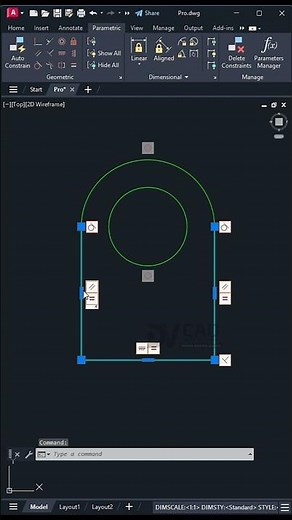 ✅ Scale Objects Seamlessly with Infer Constraints in AutoCAD | AutoCAD Smart Editing Tip