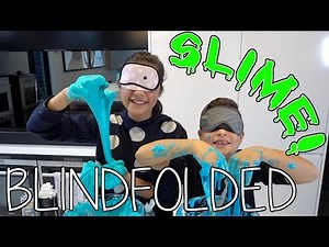 Blindfolded Slime Challenge! | Grace's Room