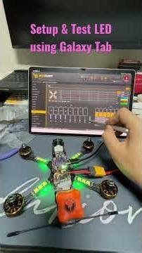 how to configure the flight controller and test for LED in FPV drone
