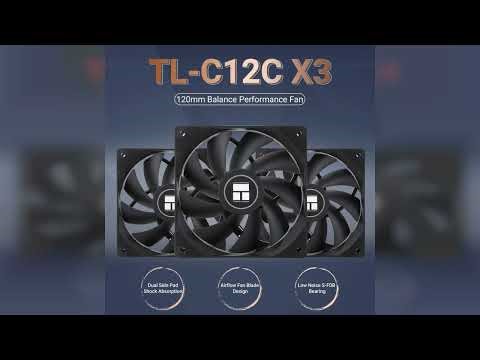 Review: Thermalright TL-C12C X3 CPU Fan 120mm Case Cooler Fan, 4pin PWM Silent Computer Fan wi...