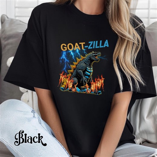 GOAT Godzilla Goat-zilla T-shirt | Monster Movie Tee - Etsy