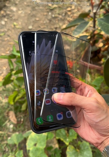 3D Curved Tempered Glass for Tecno Slim Phones