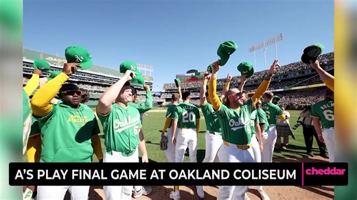 10K views · 12 reactions | The Oakland A's bidding an emotional farewell to the place they called home since 1968, before a sellout crowd of nearly 47-thousand fans | cheddar news | Facebook