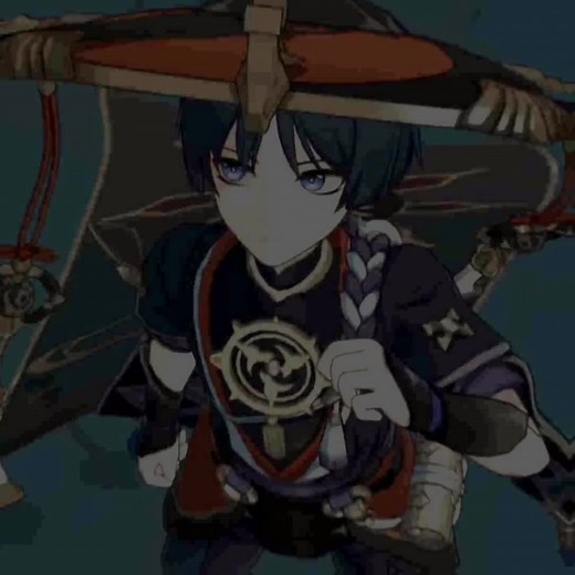 Scaramouche and Albedo in Genshin Impact Edits