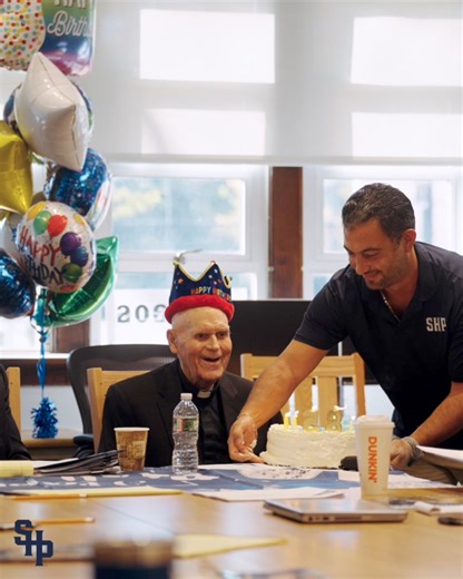 A very Happy 85th Birthday to our President Msgr. Michael E. Kelly '57. #HZF | Seton Hall Prep