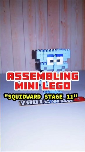 ASSEMBLING MINI LEGO SQUIDWARD STAGE 11
