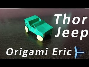 Origami Jeep - Jurassic Park Thar jeep ( Jeremy Shafer )