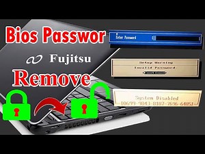 Fujitsu Lifebook bios disable password SH530 । fujitsu laptop factory reset । remove bios password