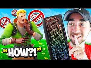 I Trolled Him With WIRELESS Keyboard Prank - Fortnite