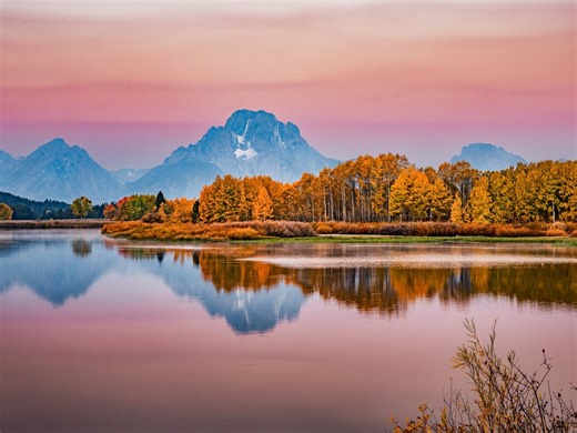 Oxbow Bend Sunrise Print: Grand Teton National Park Canvas Art - Etsy Israel