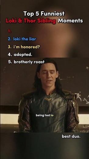 Thor & Loki Funniest Moments