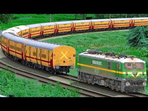 WAG9 SHUNT ICF UTKRISHT TRAIN | BUMPY RAILROAD | RAILWORKS | INDIAN TRAIN SIMULATOR GAMEPLAY