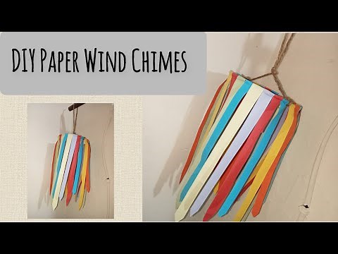 🎨✨ DIY Paper Wind Chimes Full Tutorial | Easy To Decor With This Paper Magic Craft ✨🎨
