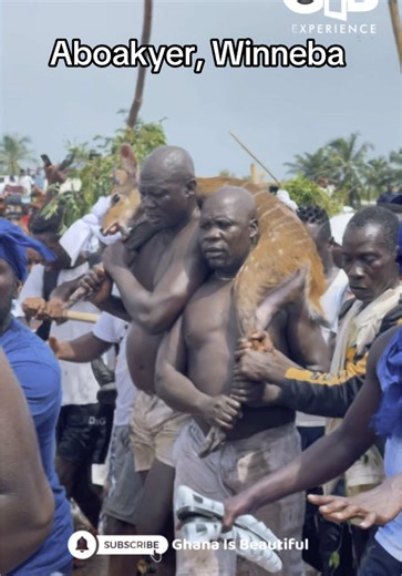 The Arrival of the Deer at Aboakyer Grand Durbar in Winneba, Ghana