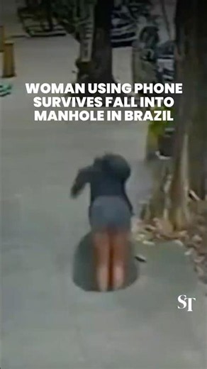 Woman falls into manhole in Brazil, later rescued