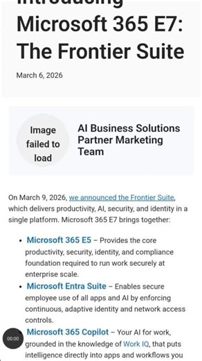 Microsoft 365 E7: The Future of AI-Powered Work 🚀 #microsoftintune #microsoft365 #E7 #copilot