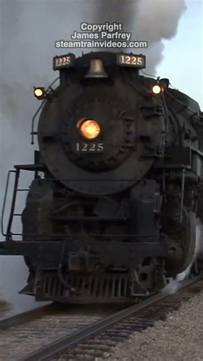 1225 on a photo charter #train #railroad #steam #locomotive #usa #america #polarexpress #history