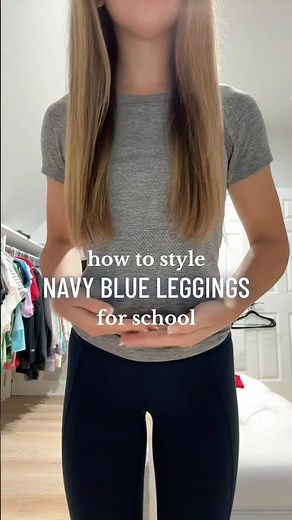 how to style NAVY BLUE LEGGINGS