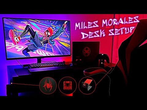 I Made A SPIDER-MAN MILES MORALES Themed Desk Setup | SPIDER-MAN: ACROSS THE SPIDER-VERSE