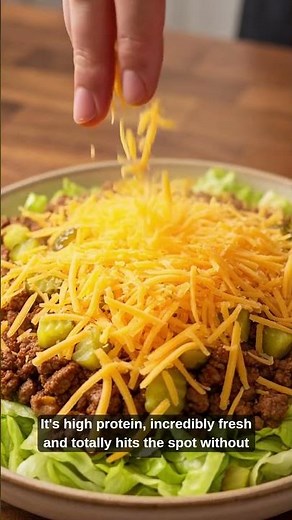 Mac Salad Bowl Recipe | Healthy Big Mac in a Bowl
