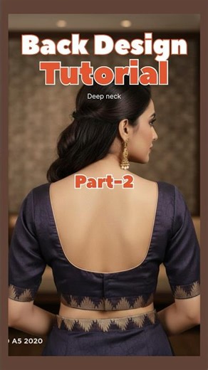 Back design Tutorial | part -2 #boutique#blouse#sewing#fashion#trending#shorts#youtubeshorts#youtube