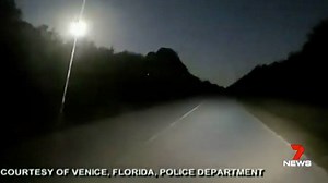 Florida locals claim the country was "under attack from aliens" after a mysterious light appeared in the sky. | 7NEWS Australia