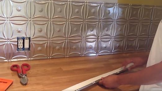 Tin Backsplash Installation Instructions