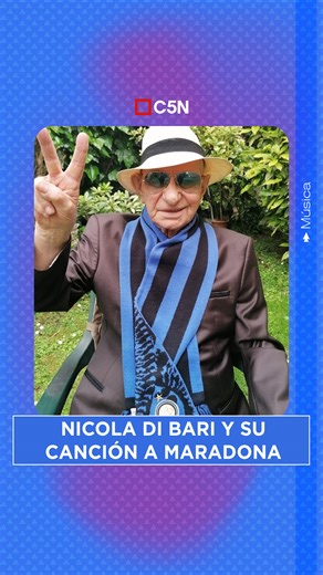 NICOLA DI BARI Y SU CANCIÓN A MARADONA 🗨️El reconocido cantante italiano de 85 años, en dialogo con C5N, dio detalles sobre su reciente homenaje al astro argentino y se deshizo en elogios: "Fue el jugador de fútbol más grande del planeta". | C5N
