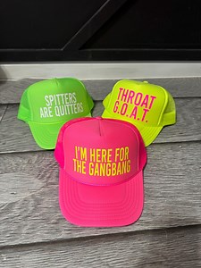 Inappropriate Sayings Trucker Hats, Funny Neon Trucker Hats, Explicit Trucker Hats, Neon Girls Weekend Trucker Hats, Bachelorette Trucker - Etsy