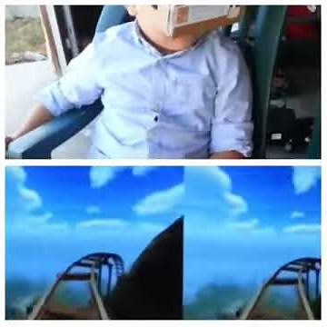 Google Cardboard Virtual Reality Glasses by G3D Cardboard VR Kit Roller Coaster App