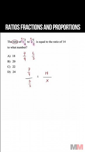 Ratios Fractions and Proportions SAT Practice