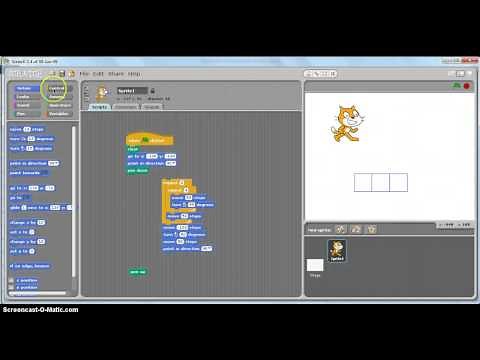 Scratch Example - Drawing 3x3 Squares
