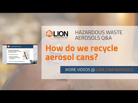 How to Recycle Aerosol Cans