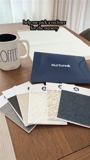 Analysis paralysis on picking a recliner color 🙈 #pregnant #nurserydecor @Nurture&